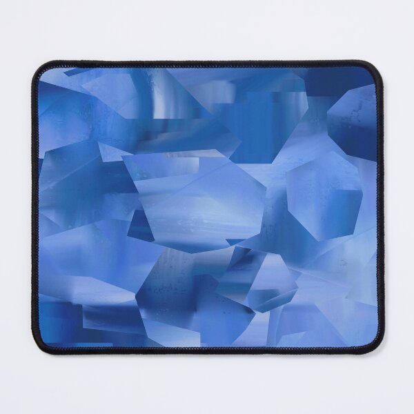 Item preview, Abstract Serene Blue Fractals - Minimalist Digital Artwork designed and sold by velvetearth.