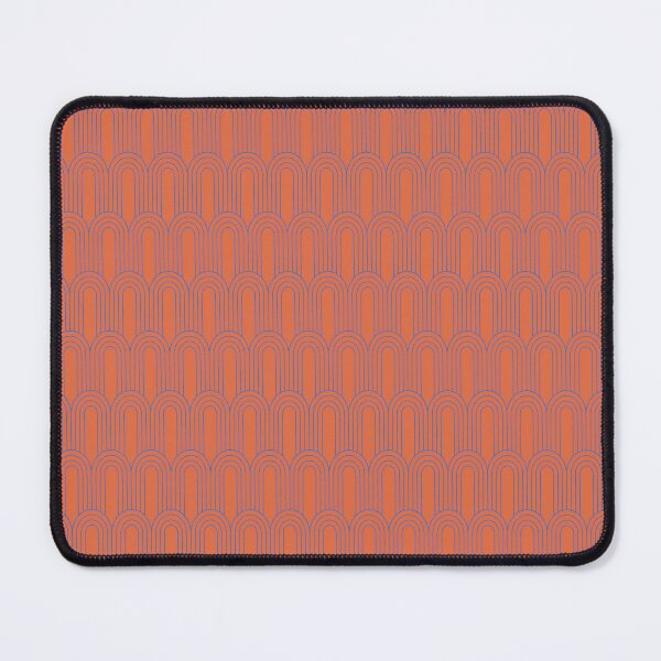 Item preview, Art Deco Pattern 14 - Prussian Blue on Orange designed and sold by elektronen.