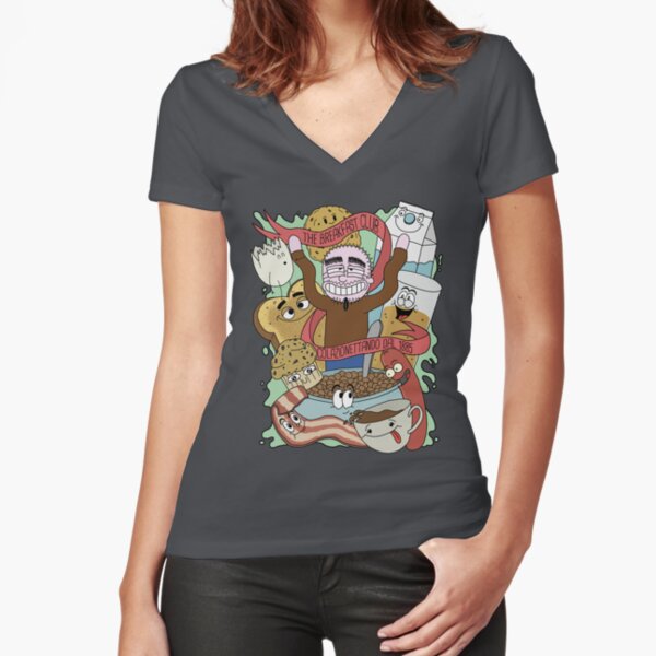 Fitted V-Neck T-Shirt