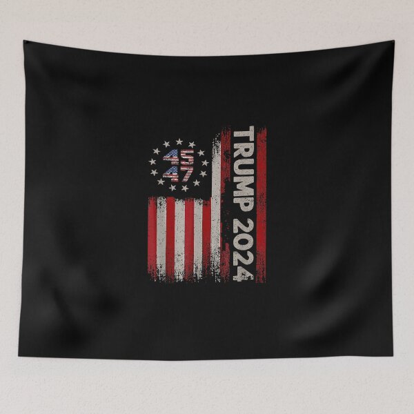 Item preview, 45 47 Donald Trump 2024 American Flag 2024 Election T-Shirt designed and sold by Larcossee ⭐⭐⭐⭐⭐.
