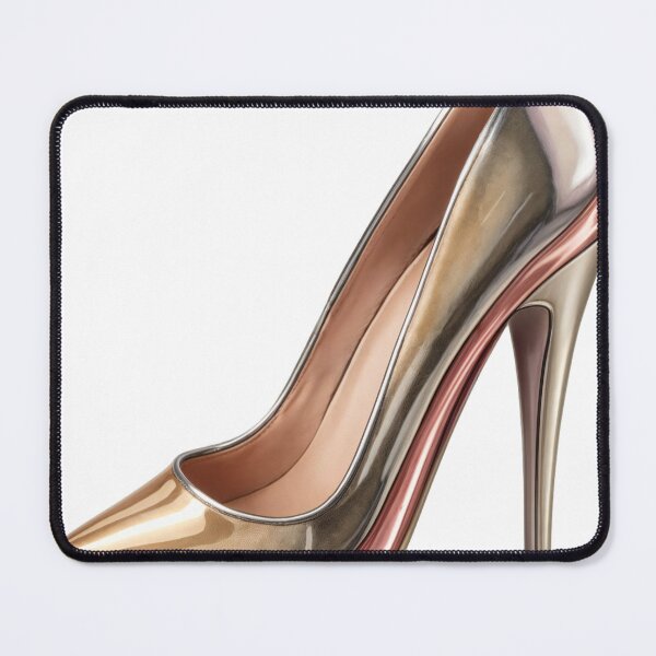 Item preview, Metallic High Heeled Shoe with Gold and Rose Gold Gradient designed and sold by Creative88Art.