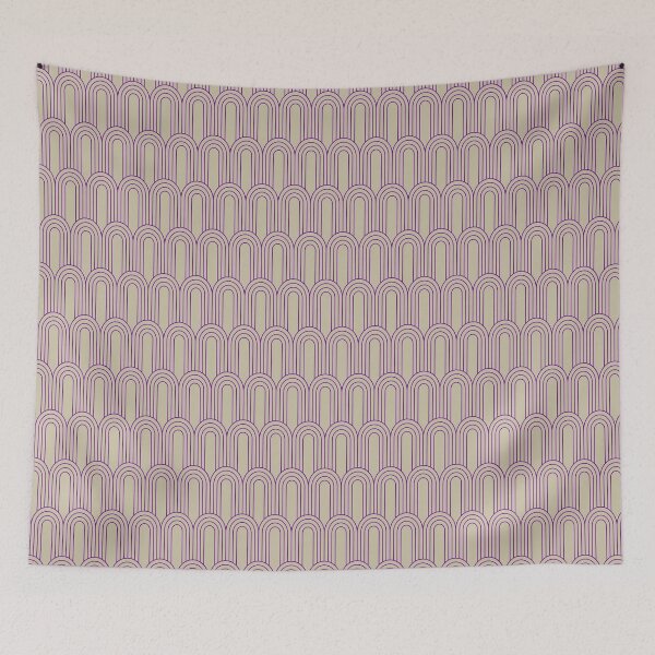 Item preview, Art Deco Pattern 14 - Romantic Purple on Off-White designed and sold by elektronen.