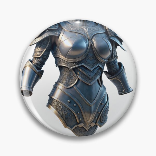 Item preview, Intricately Designed Medieval Armor Against Black Background designed and sold by Creative88Art.