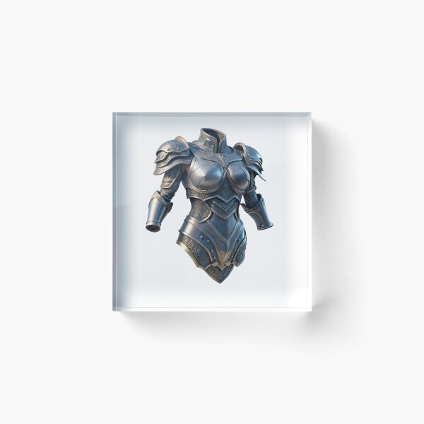 Item preview, Intricately Designed Medieval Armor Against Black Background designed and sold by Creative88Art.