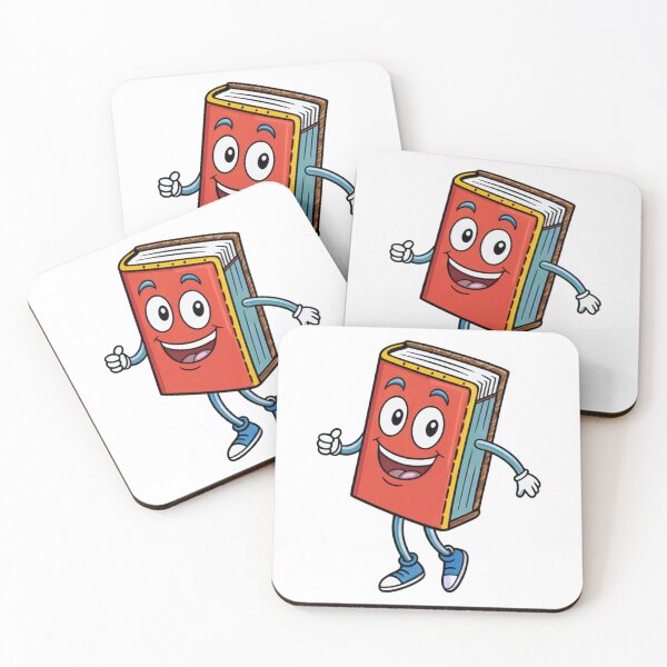 Item preview, Anthropomorphic Book Character with Red Cover and Blue Sneakers designed and sold by Creative88Art.