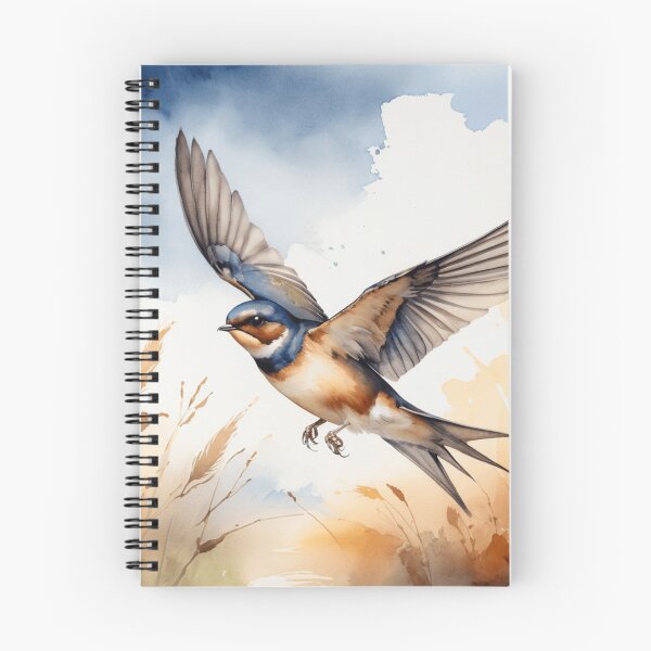 Item preview, Swift Barn Swallow Watercolor Flight designed and sold by WaterBirdArt.