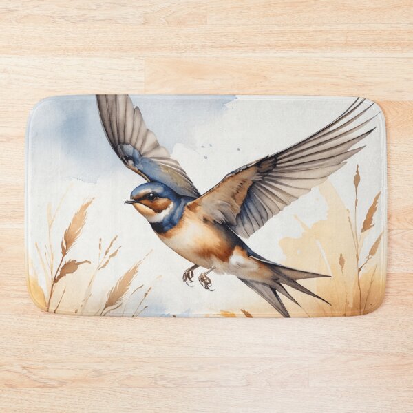 Item preview, Swift Barn Swallow Watercolor Flight designed and sold by WaterBirdArt.
