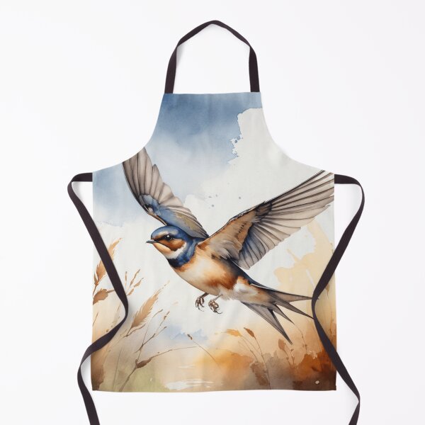 Item preview, Swift Barn Swallow Watercolor Flight designed and sold by WaterBirdArt.