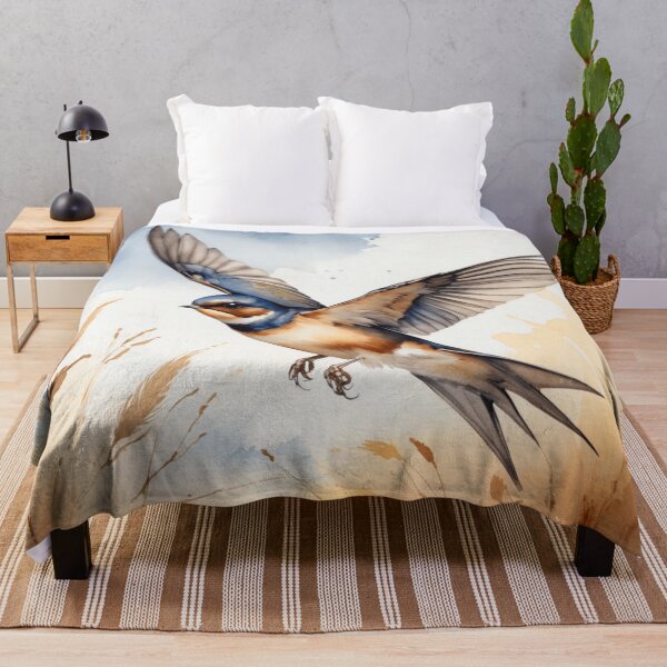 Item preview, Swift Barn Swallow Watercolor Flight designed and sold by WaterBirdArt.