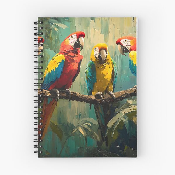 Item preview, Exotic Parrots in a Tropical Jungle Setting designed and sold by daila70.