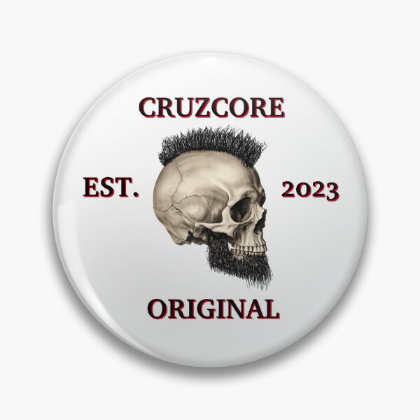 Item preview, Skull with Mohawk and beard designed and sold by CruzCore.