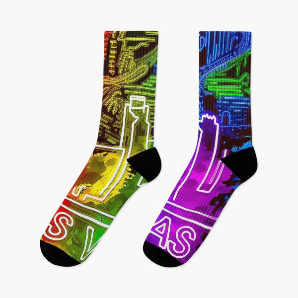 Item preview, Vibrant Las Vegas Skyline Neon Glow Colorful Vibe designed and sold by Amanda's Factory.