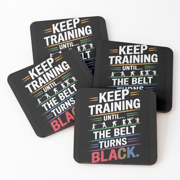 Item preview, Karate Gifts Keep Training Until The Belt Turns Black designed and sold by yamegift.
