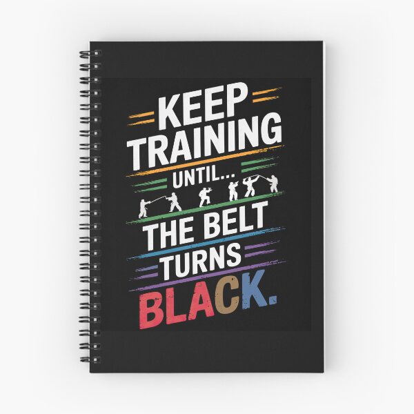Item preview, Karate Gifts Keep Training Until The Belt Turns Black designed and sold by yamegift.