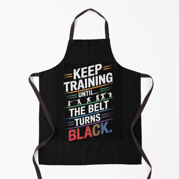 Item preview, Karate Gifts Keep Training Until The Belt Turns Black designed and sold by yamegift.