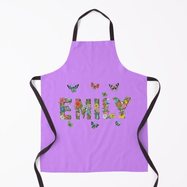 Item preview, emily flowers typography name with butterflies designed and sold by bukajart.