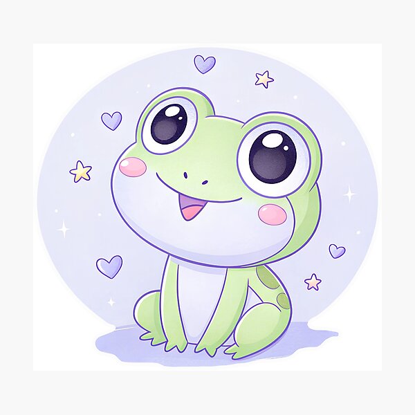 Item preview, Cute happy frog designed and sold by AhArtMe.