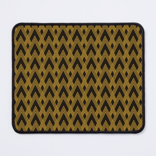 Item preview, Art Deco Pattern 16 - Deco Gold on Black designed and sold by elektronen.