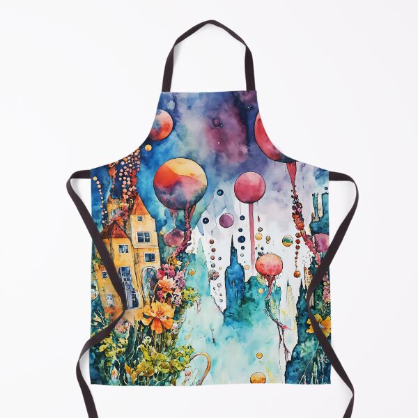 Item preview, Surreal Underwater City and Sea World Watercolor Art designed and sold by soulfulpalette.