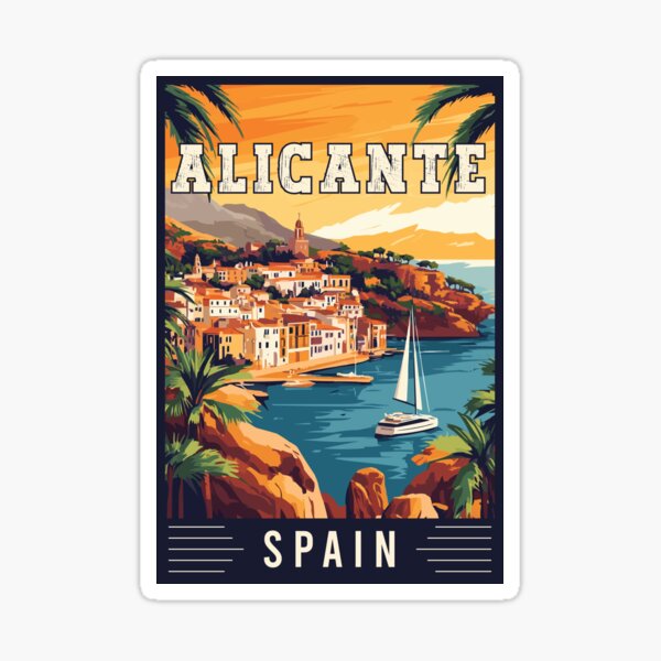Item preview, Explore Mediterranean Charm of Alicante in Spain - Travel Art designed and sold by turtlestart.