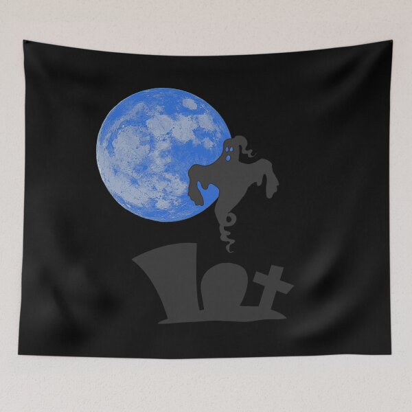 Item preview, cemeteries, ghosts, gravestones, horror motif, moons designed and sold by Kirei-Lily.