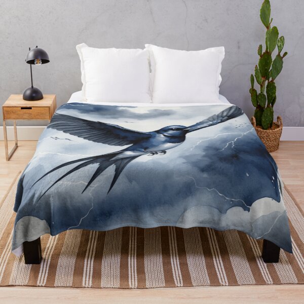 Item preview, Swallow Flying Through Thunderstorm Sky designed and sold by WaterBirdArt.
