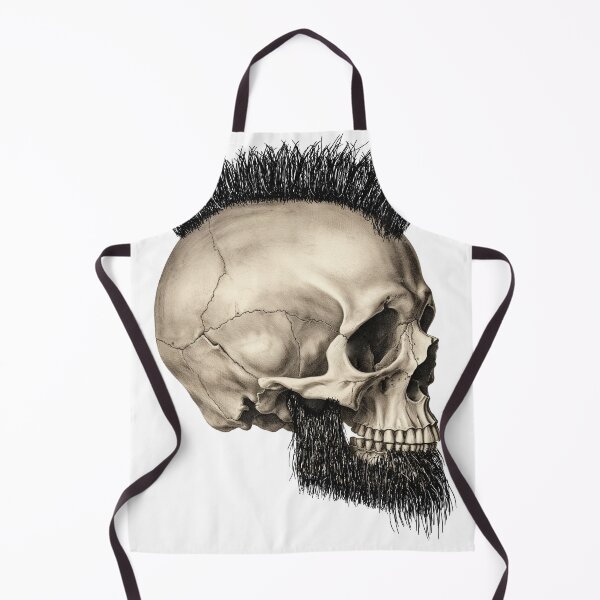 Item preview, Skull with Mohawk and beard designed and sold by CruzCore.