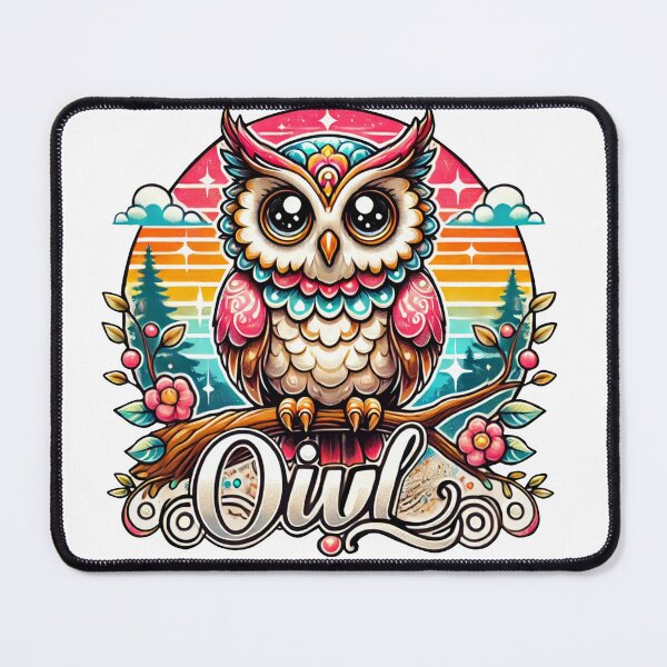 Item preview, Cute owl retro art designed and sold by JonelleTshirts.