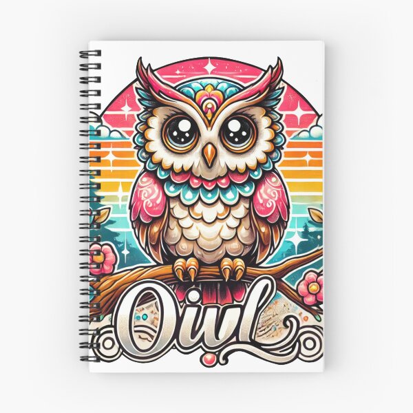 Item preview, Cute owl retro art designed and sold by JonelleTshirts.