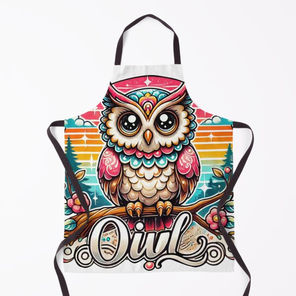 Item preview, Cute owl retro art designed and sold by JonelleTshirts.