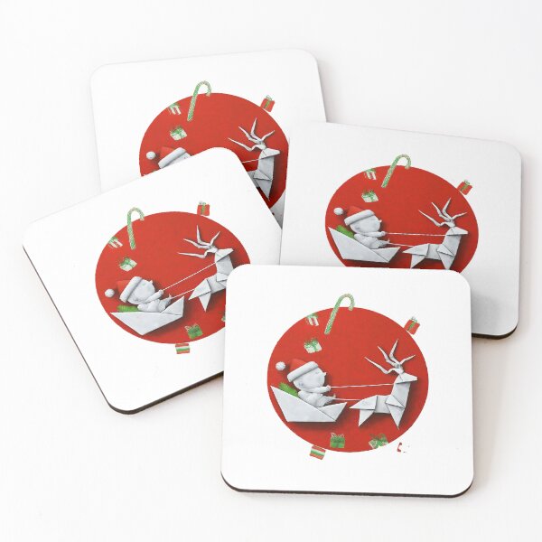 Item preview, Christmas T Jolly Santa and Reindeer Festive  Holiday Spirigift Unique Graphic Print Xmas Present Red designed and sold by Indyadizine.