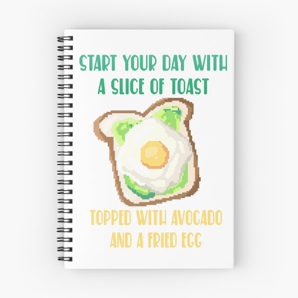 Item preview, Pixel art of avocado with fried egg and toast start your day designed and sold by ZerpaGiovanna.