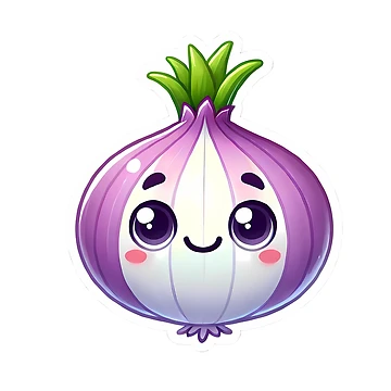 Artwork thumbnail, Smiling Cartoon Onion Sticker by Peelya