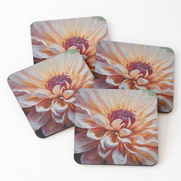Item preview, Dahlia Beauty Impasto Floral Painting designed and sold by Glimmersmith.