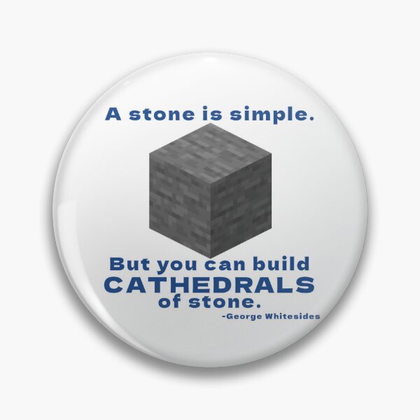 Item preview, A Stone Is Simple (Minecraft) designed and sold by Young Design Lab.