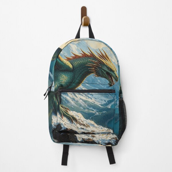Item preview, Green Dragon in the Mountains designed and sold by Skye Ryan-Evans.