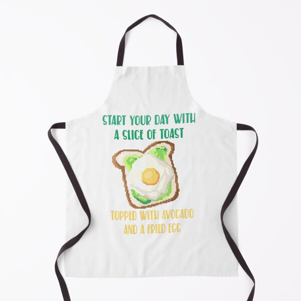 Item preview, Pixel art of avocado with fried egg and toast start your day designed and sold by ZerpaGiovanna.