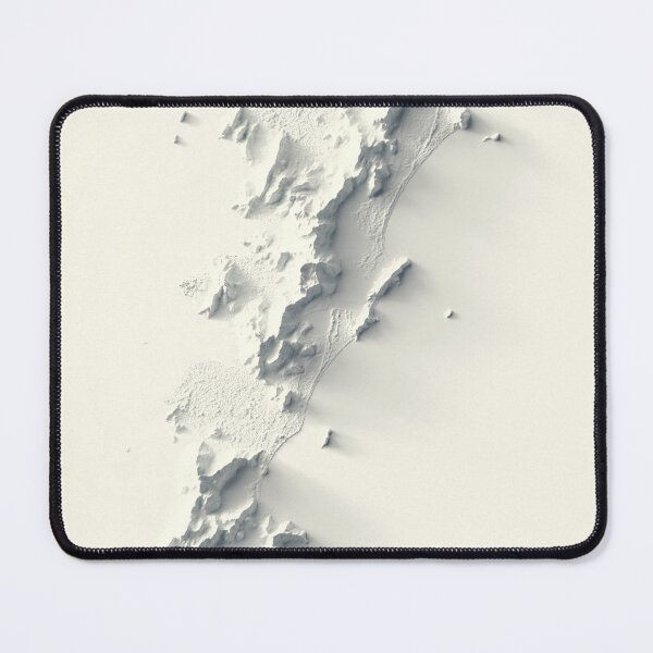Item preview, Florianopolis, Santa Catarina, Brazil Shaded Relief Map designed and sold by ThinkAboutMaps.