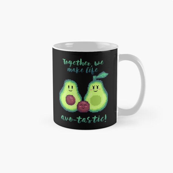 Item preview, pixel art together, we make life avo-tastic! avocado kawaii family designed and sold by ZerpaGiovanna.