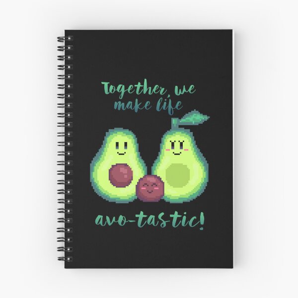 Item preview, pixel art together, we make life avo-tastic! avocado kawaii family designed and sold by ZerpaGiovanna.
