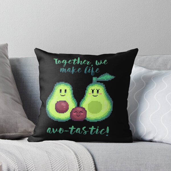 Item preview, pixel art together, we make life avo-tastic! avocado kawaii family designed and sold by ZerpaGiovanna.
