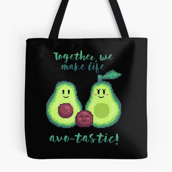 Item preview, pixel art together, we make life avo-tastic! avocado kawaii family designed and sold by ZerpaGiovanna.