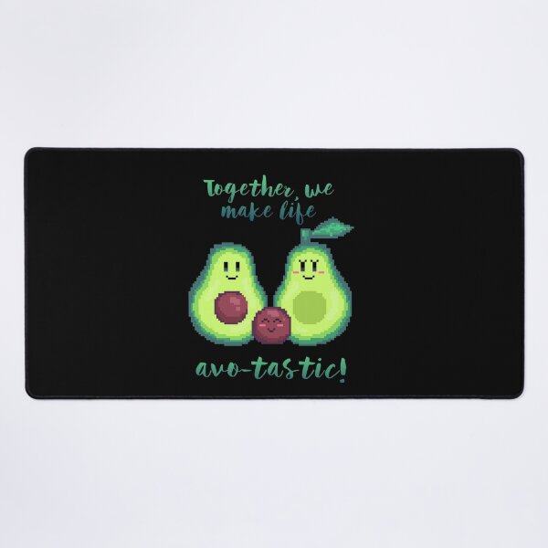 Item preview, pixel art together, we make life avo-tastic! avocado kawaii family designed and sold by ZerpaGiovanna.