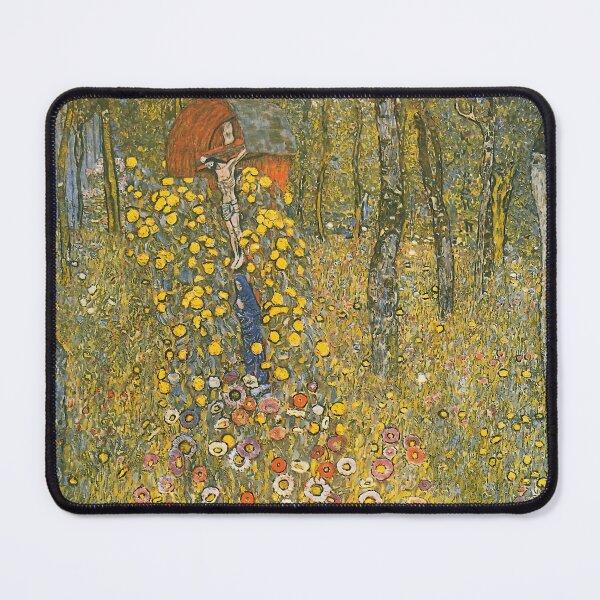 Aperçu de l'œuvre Gustav Klimt - Jardin de ferme avec crucifix 1912 créée et vendue par irynaartbyim.
