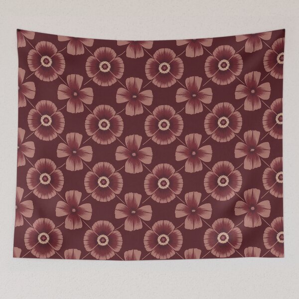 Item preview, a design of a poppy that repeats itself endlessly designed and sold by P2Genies.