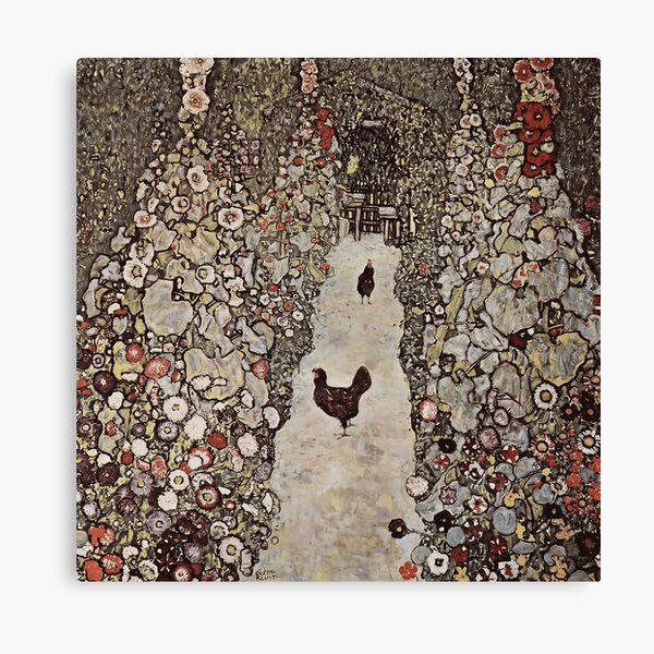 Aperçu de l'œuvre Gustav Klimt - Le jardin aux coqs créée et vendue par irynaartbyim.