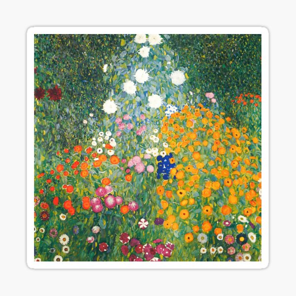 Aperçu de l'œuvre Gustav Klimt - Jardin de fleurs 1907 créée et vendue par irynaartbyim.