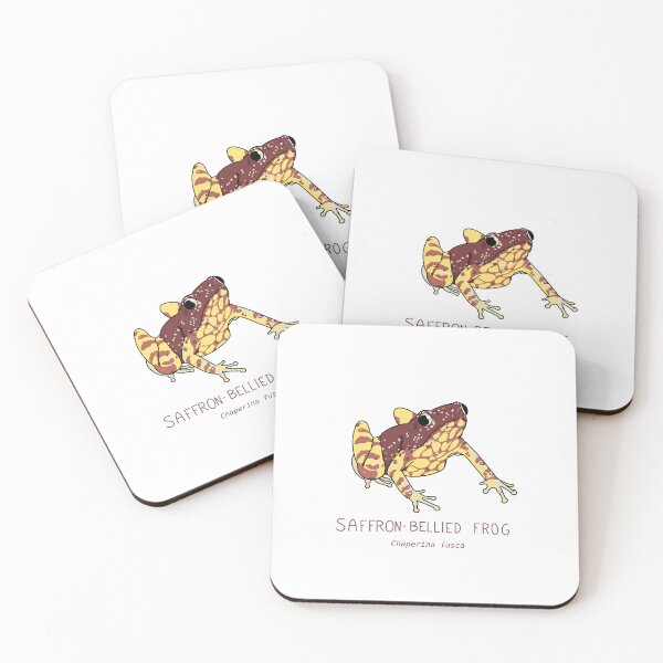 Item preview, Saffron-bellied Frog (Chaperina fusca) designed and sold by HanShapsDesigns.