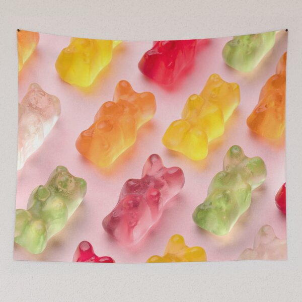 Item preview, Delicious Sweet Gummy Bears Pattern Design designed and sold by PNGShop.