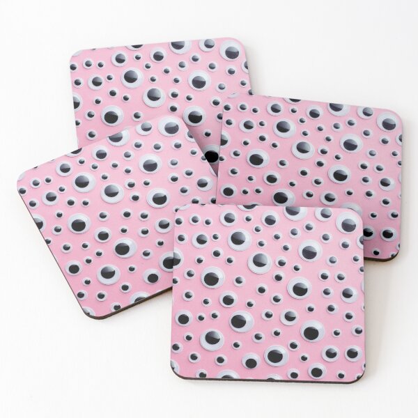 Item preview, Goofy Eyes On Pink Background Pattern Design designed and sold by PNGShop.